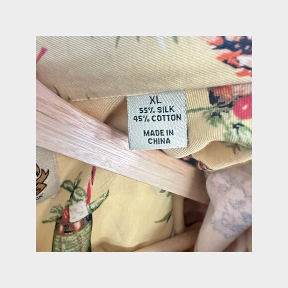 Pussers West Indies Hawaiian Men's Button Up Camp Shirt Tropical Size XL Silk - Picture 6 of 8